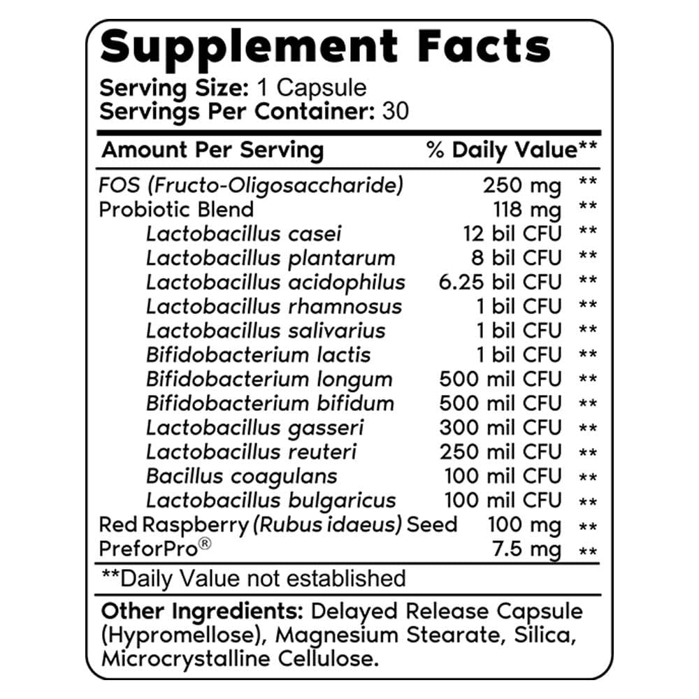 Supplement facts per serving