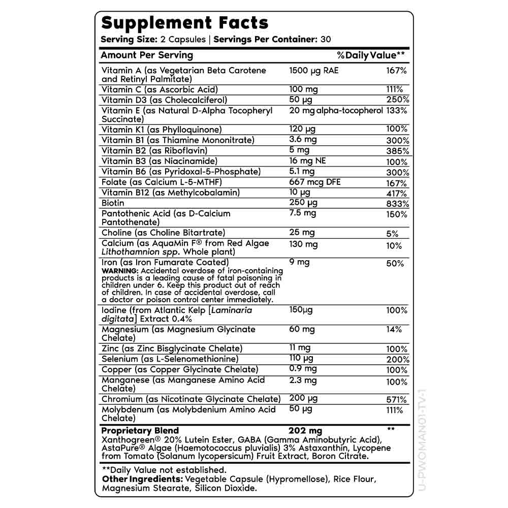 Supplement facts per serving