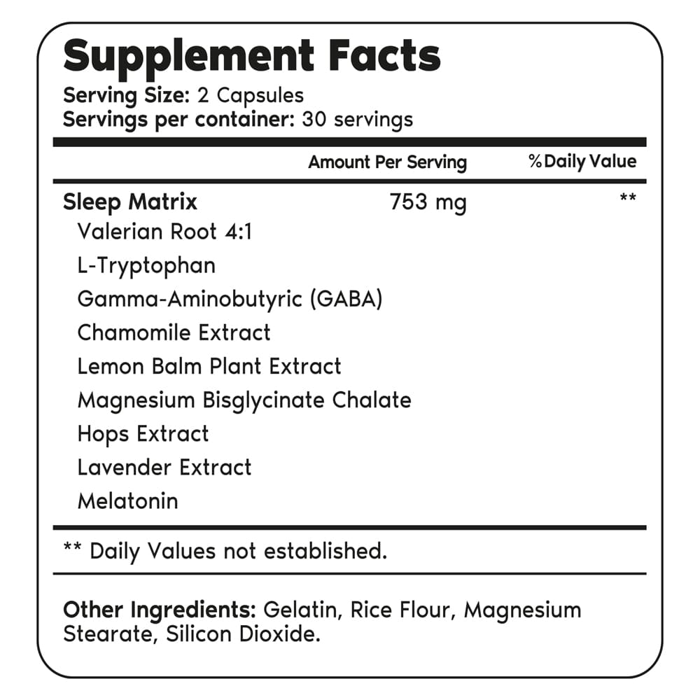 Supplement facts per serving